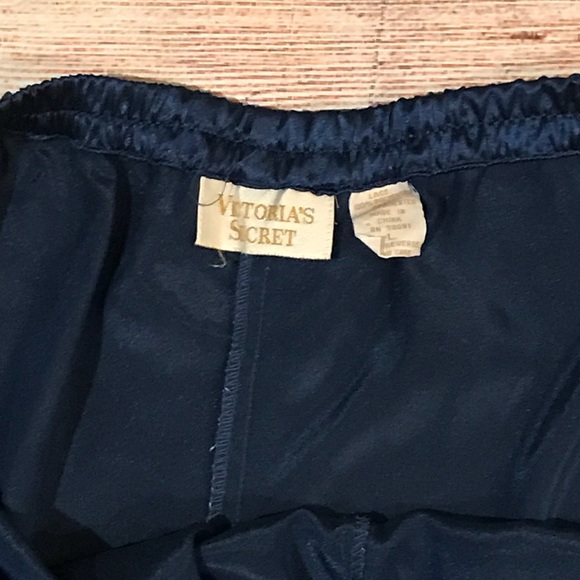 Victoria Secret Vintage Navy Blue Pajama Pants - Picture 2 of 3